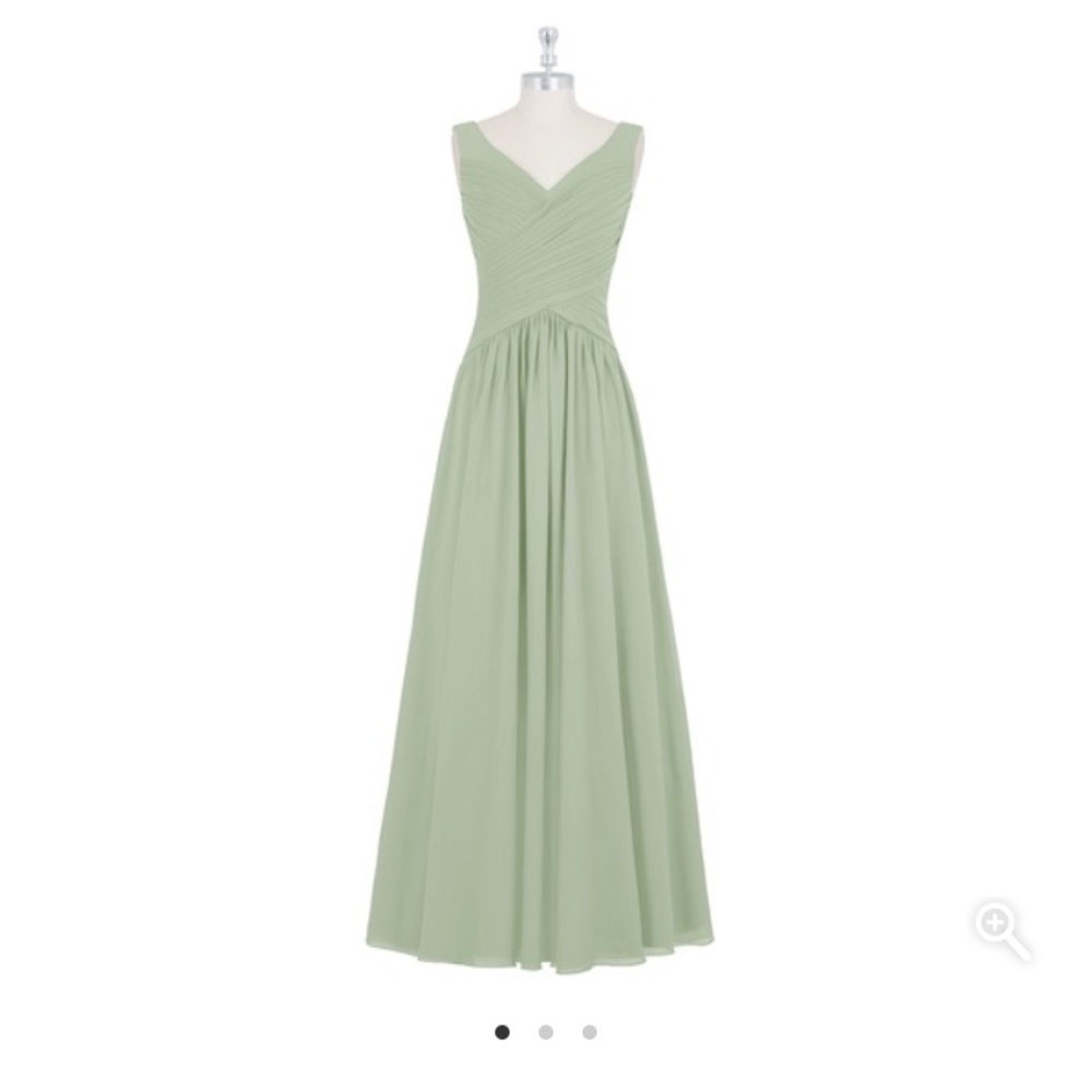 Azazie “Ally”-Dusty Sage Bridesmaid Dress